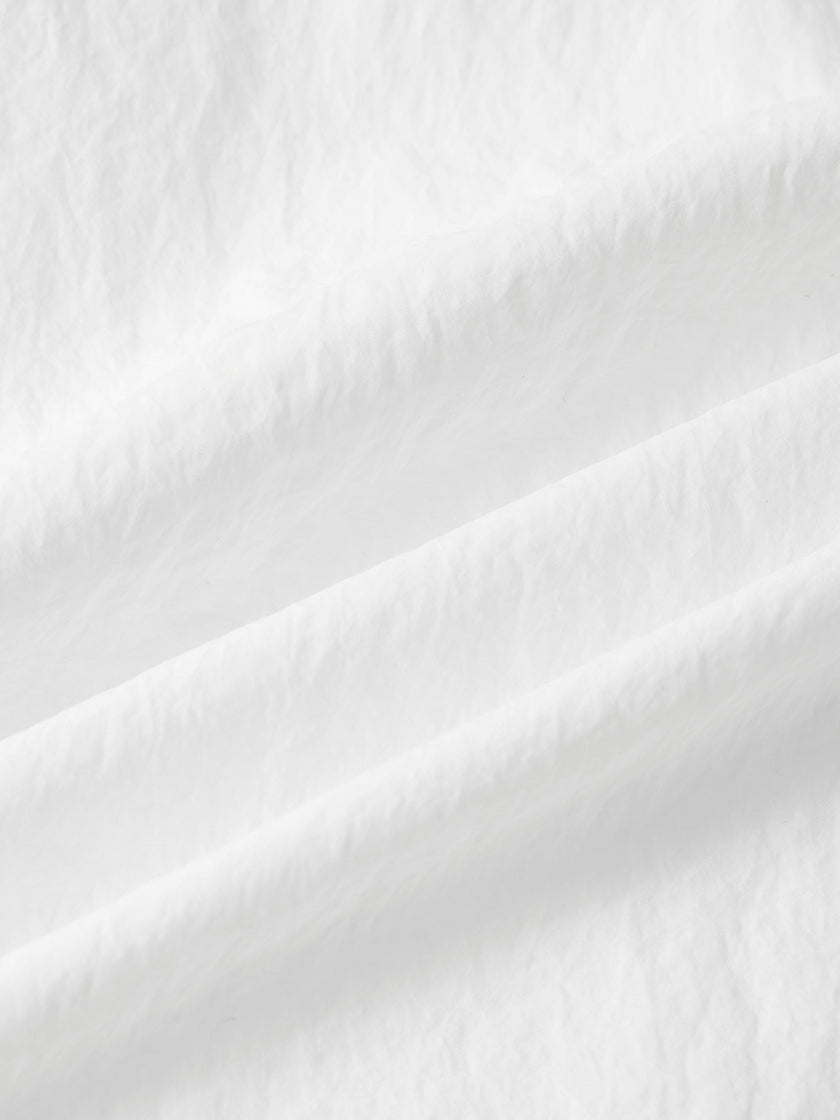 White Sheer Stand-Collar Jacket