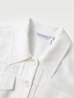 White Lyocell Shirt-Dress with Belt  Dress