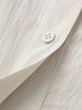 Beige Hooded Straight-Cut Trench Coat
