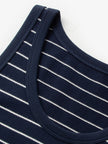 Striped Pure Cotton Sleeveless Jersey Dress
