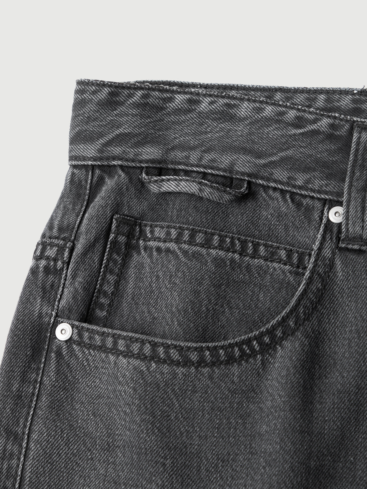 Dark Gray Lyocell Denim Pants