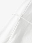 Women's White Classic Collar Half Sleeves 100% Cotton Shirt Dress 5F4192182