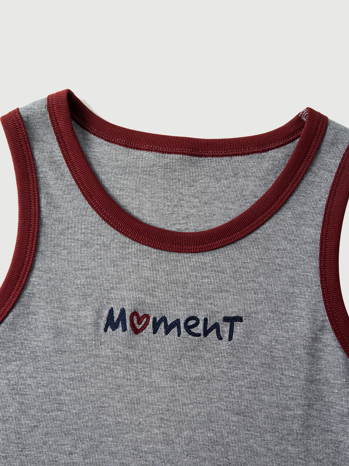 Crewneck Sleeveless Fitted Tank