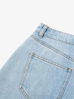 Women's Light Blue Summer 100% Cotton Jeans Shorts 5F6152201