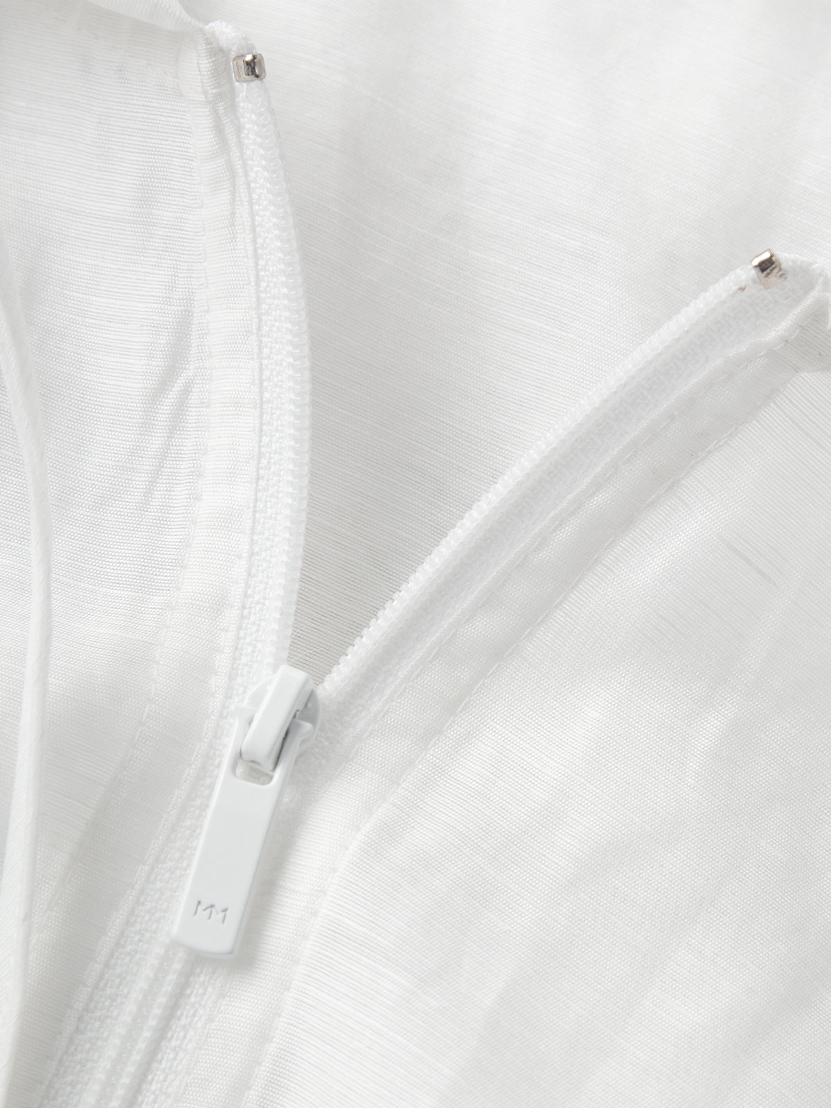 Lyocell-Linen Hooded Mid-Length Jacket