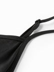 V Neck Silk Tankini Top