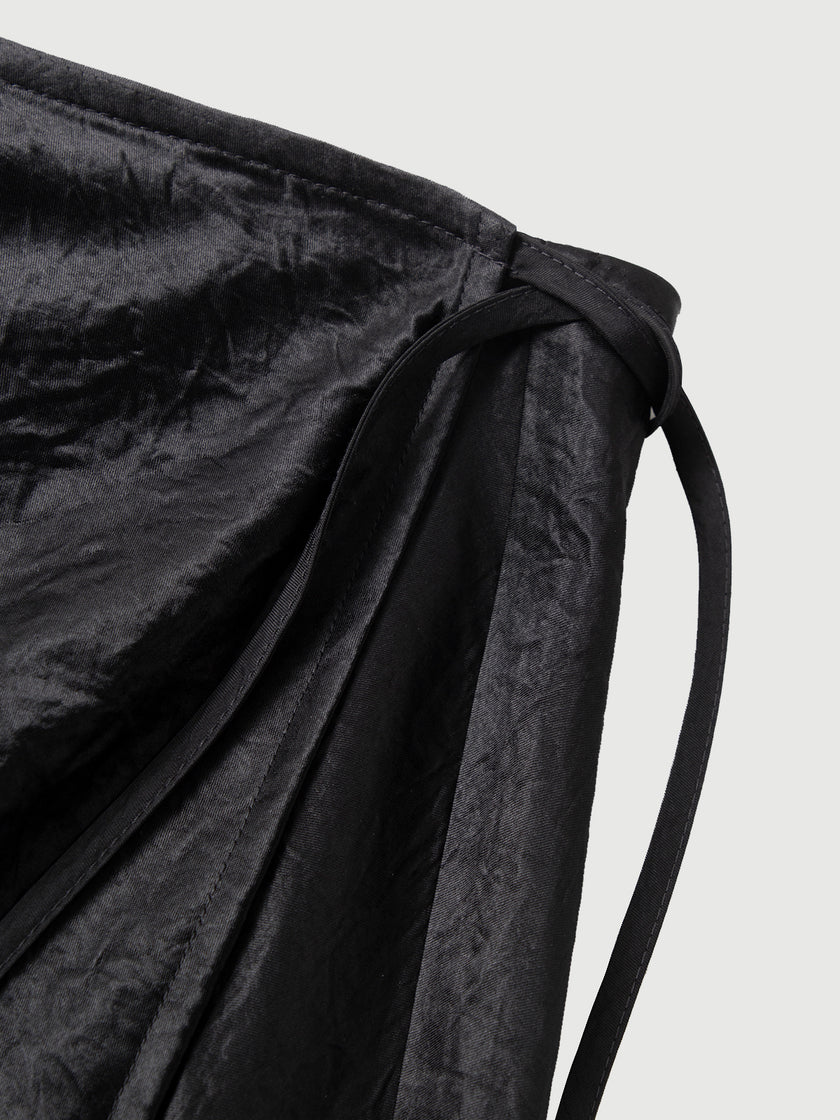 Acetate Sarong Midi Skirt