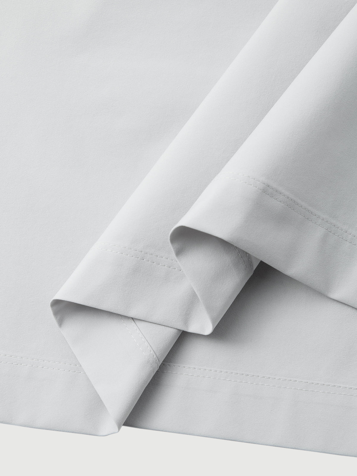 Light Gray Structured Short-Sleeve Polo