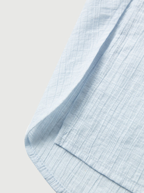 Load image 1 in gallery view. Linen-Cotton Hooded Long-Sleeve Shirt