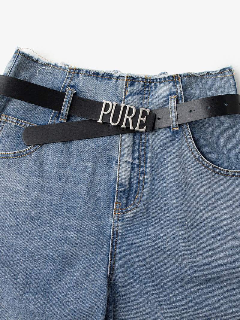 100% Cotton Denim Shorts