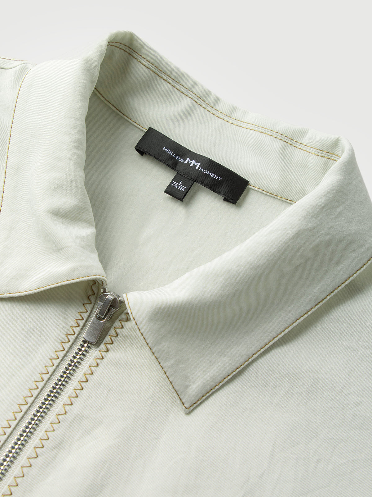 Acetate-Blend Zip Short-Sleeve Shirt