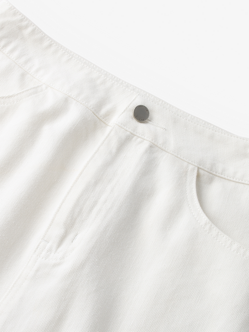 Load image 1 in gallery view. Front Slit Jeans Skirt