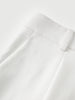 White Straight Shorts