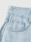 Blue Wide-Leg Jeans Pants