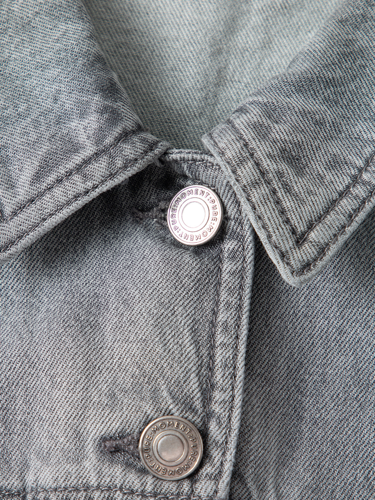 Lyocell-Cotton Sleeveless Collared Denim Vest