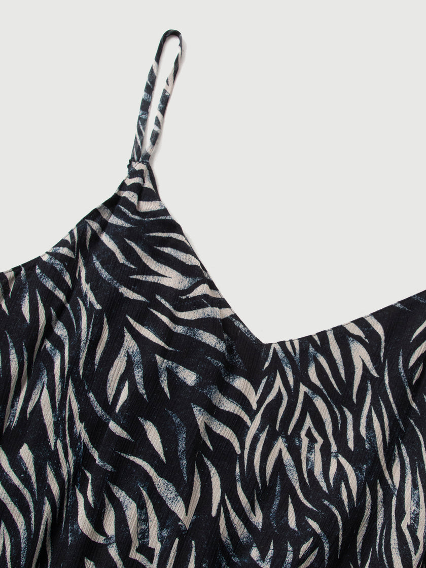 V-Neck Floral Slip Dress