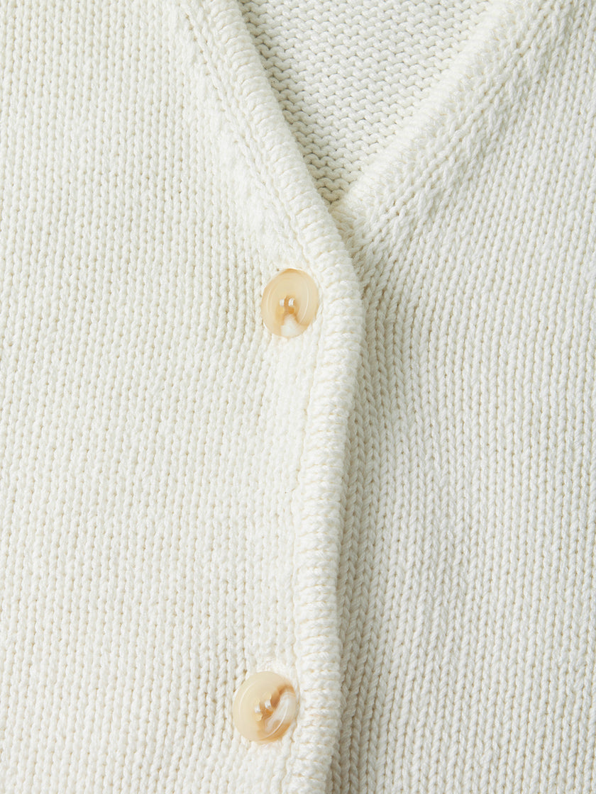 Pure Cotton V-Neck Sleeveless Vest