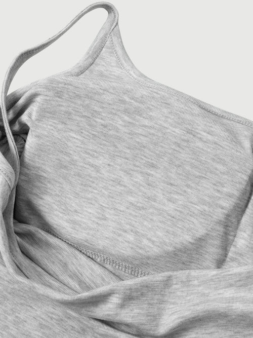 Load image 1 in gallery view. Light Grey Slim Strap Tank Top
