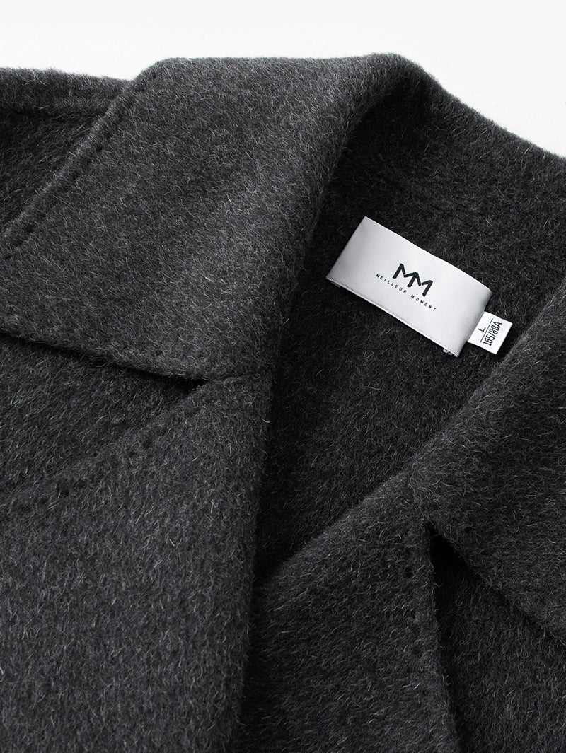 Double-Breasted Australian Wool Coat