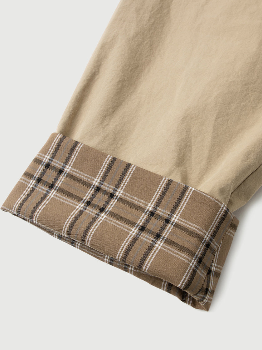 Cotton Stand-Collar Raglan Sleeve Trench