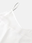 V Neck Silk Tankini Top