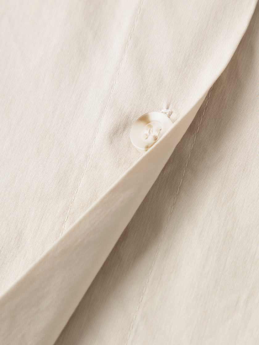 Sleeveless Cotton-Blend Belted Dress