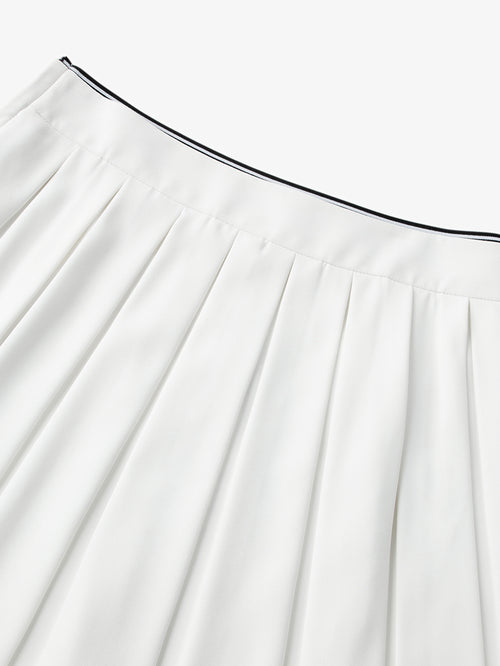 Load image 1 in gallery view. Pleated Mini Skirt