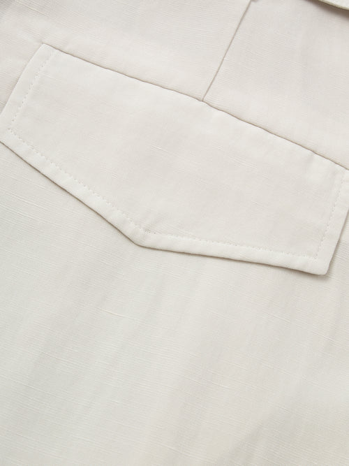 Load image 1 in gallery view. Wide Leg Lyocell Flax Belted Pants