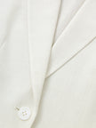 Triacetate Blend 3/4 Sleeve Blazer