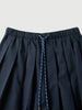 Drawstring Pleated Mini Skirt