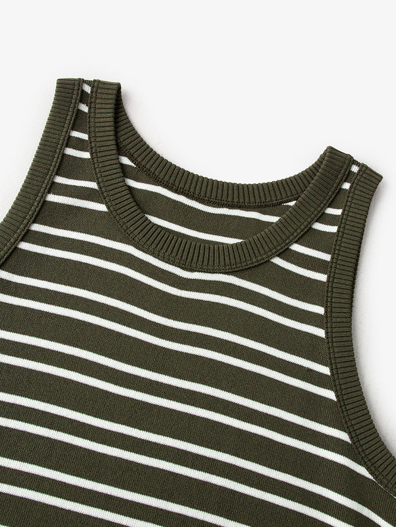 Striped Sleeveless Dress