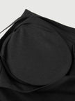 Charcoal Slim-Fit Ribbed  Tank