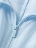 Light Blue Silk Hooded Jacket