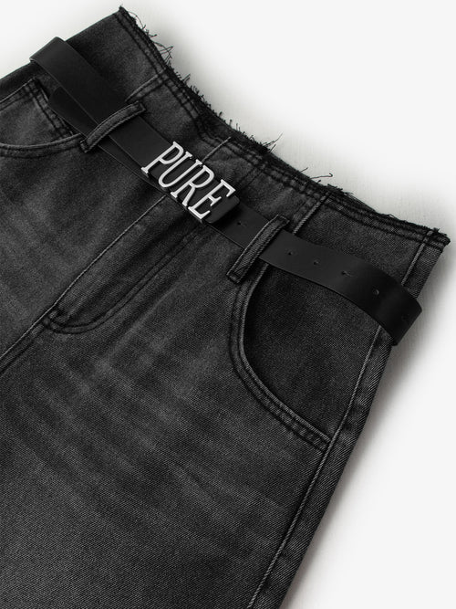 Load image 1 in gallery view. Cotton Denim Shorts