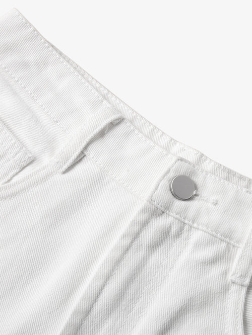 Load image 1 in gallery view. 100% Cotton Denim Shorts