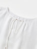 Silk Wave-Texture Short-Sleeve Blouse