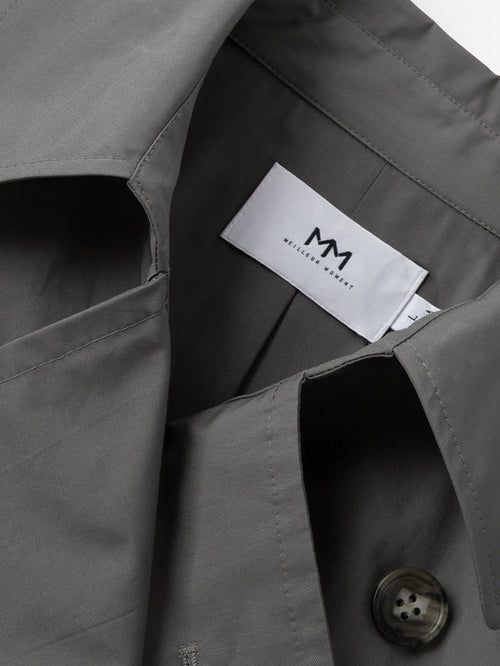 Load image 1 in gallery view. Cotton Double Breasted Trench Coat