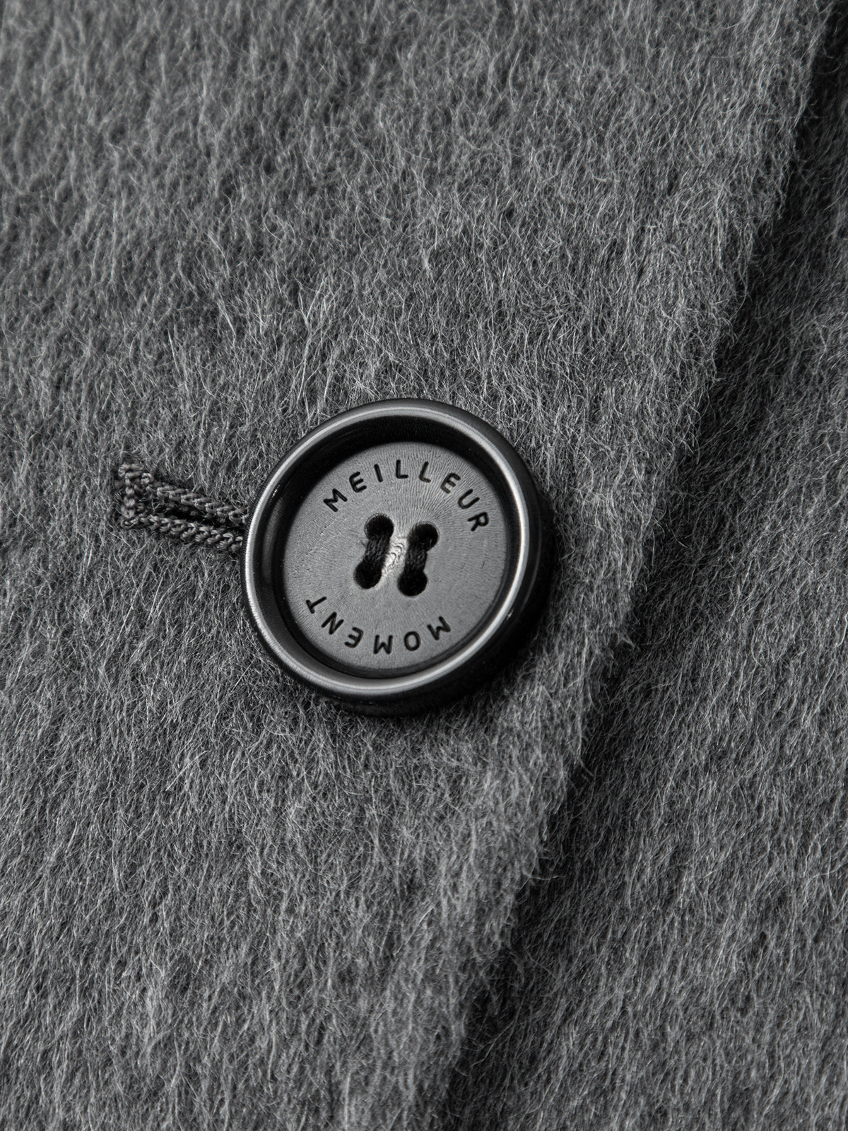 Wool-Camel Double-Breasted Coat