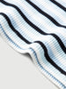 Cotton Blend Striped Cropped Tee