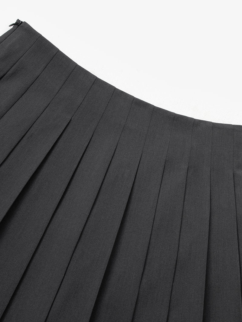 Pleated Mini Skirt