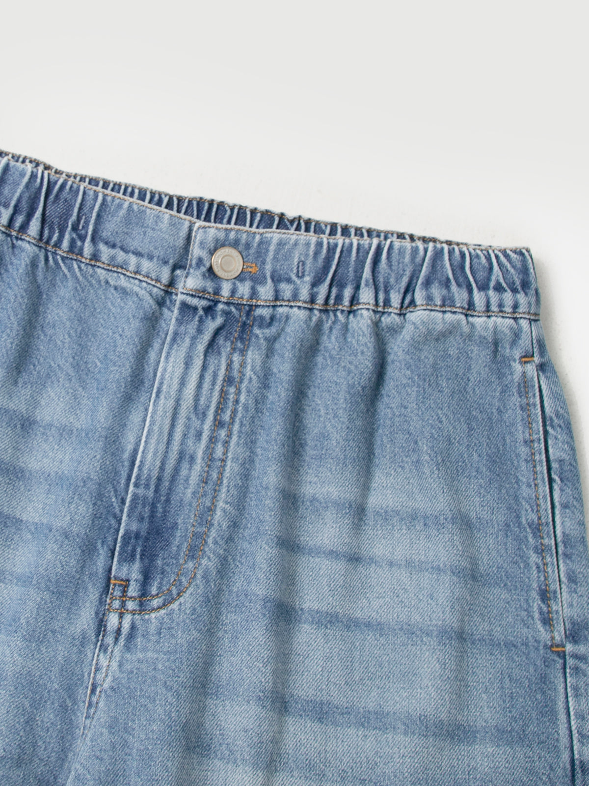 Wide-Leg Denim Trousers