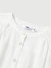 Cotton V-Neck 3/4 Sleeve Blouse