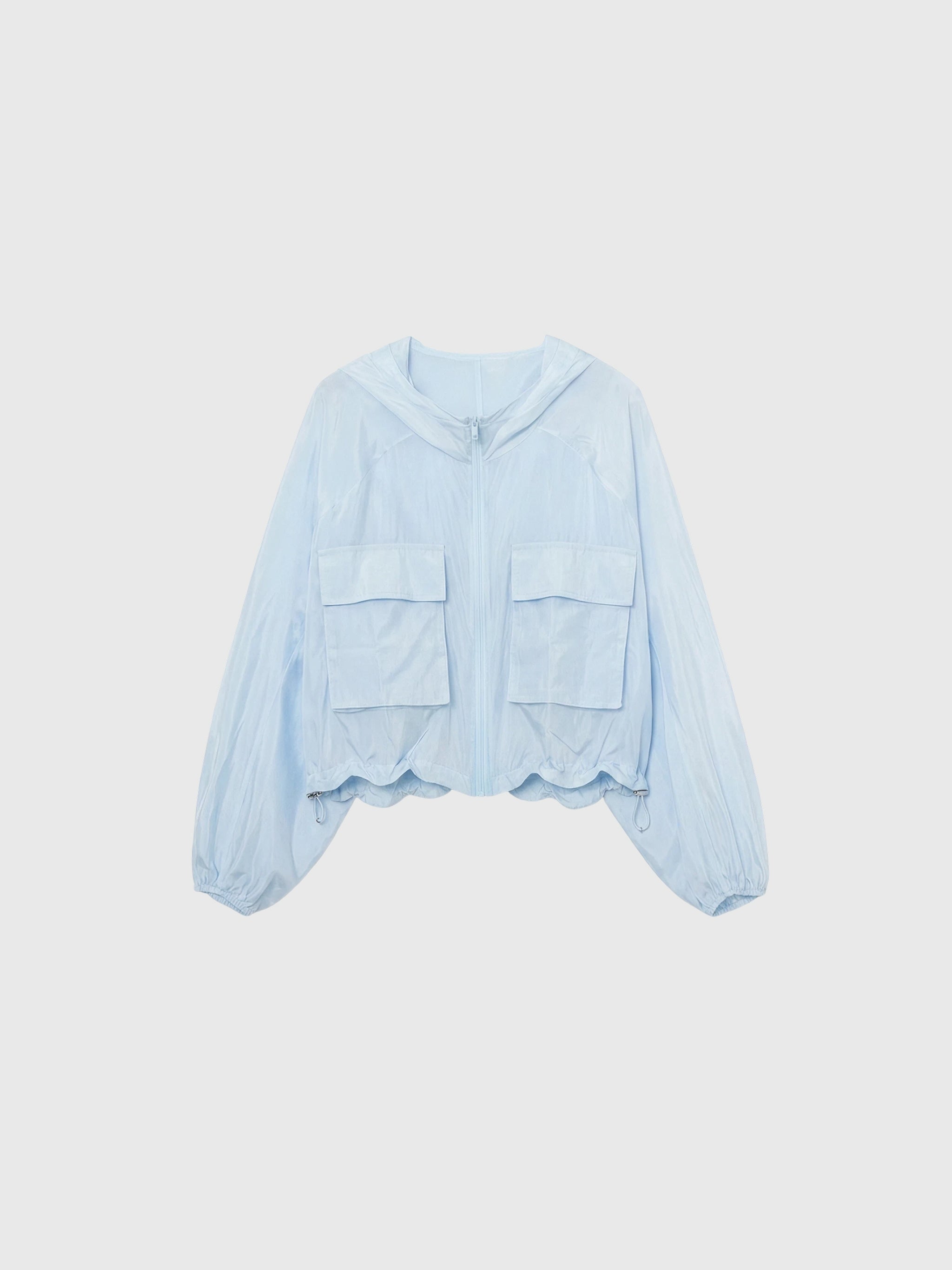 Mulberry Silk Hooded Jacket