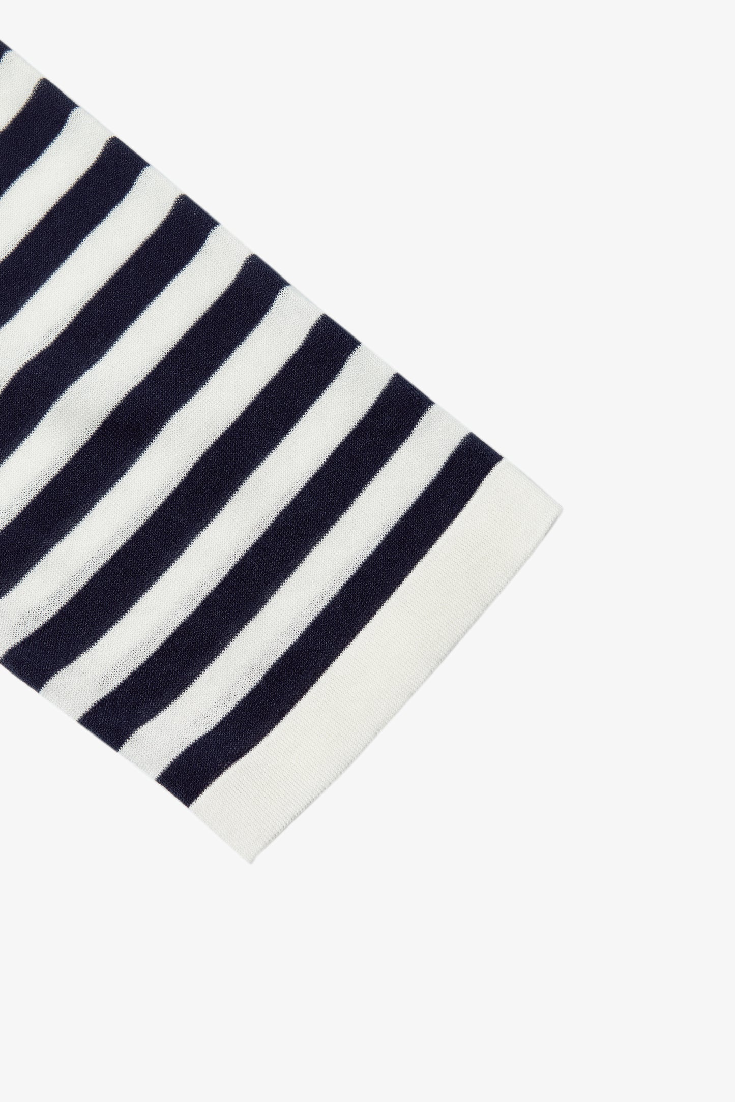 Striped Cotton-Acetate Crewneck Tee