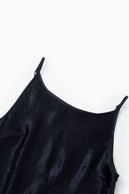Load image 1 in gallery view. Satin Cowl-Neck Tie-Waist Maxi Dress