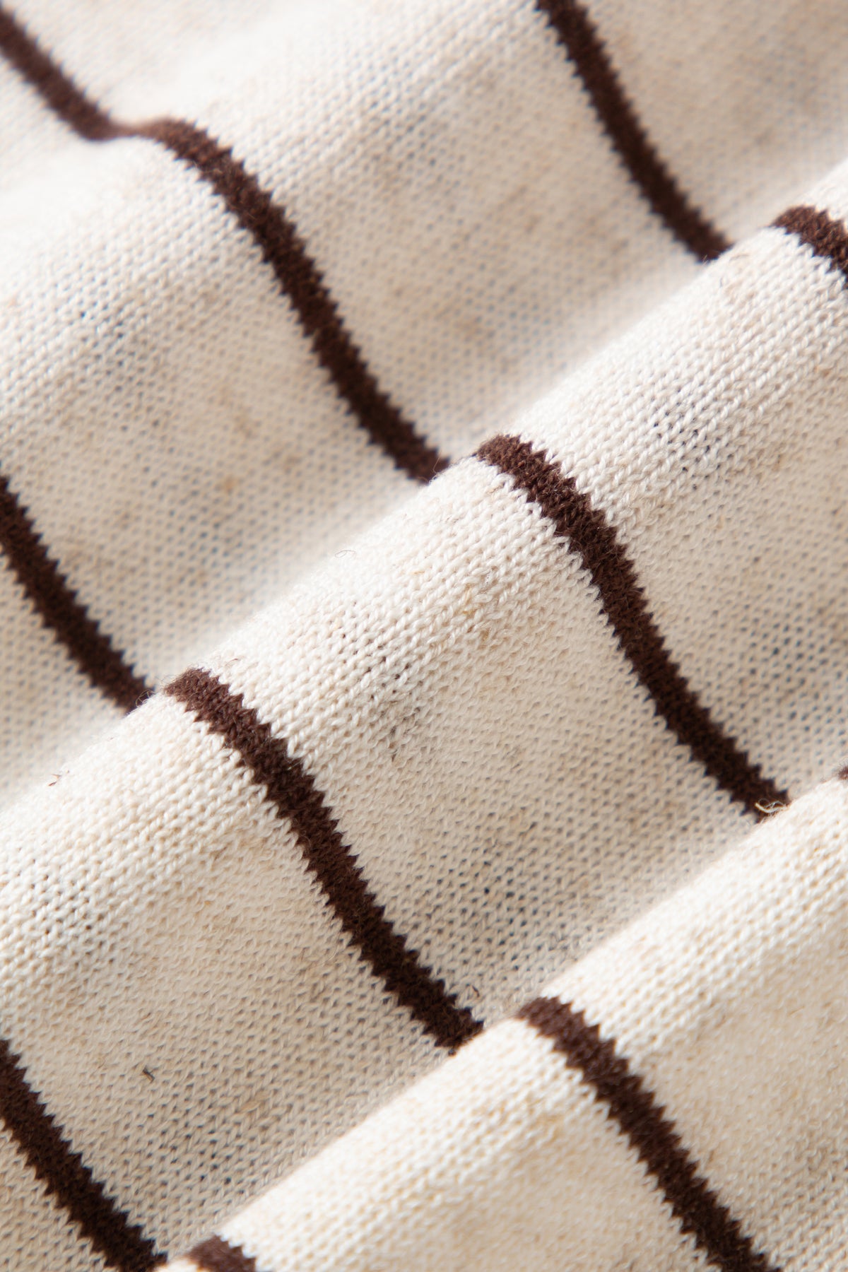 Striped Tie-Front Cashmere Cardigan